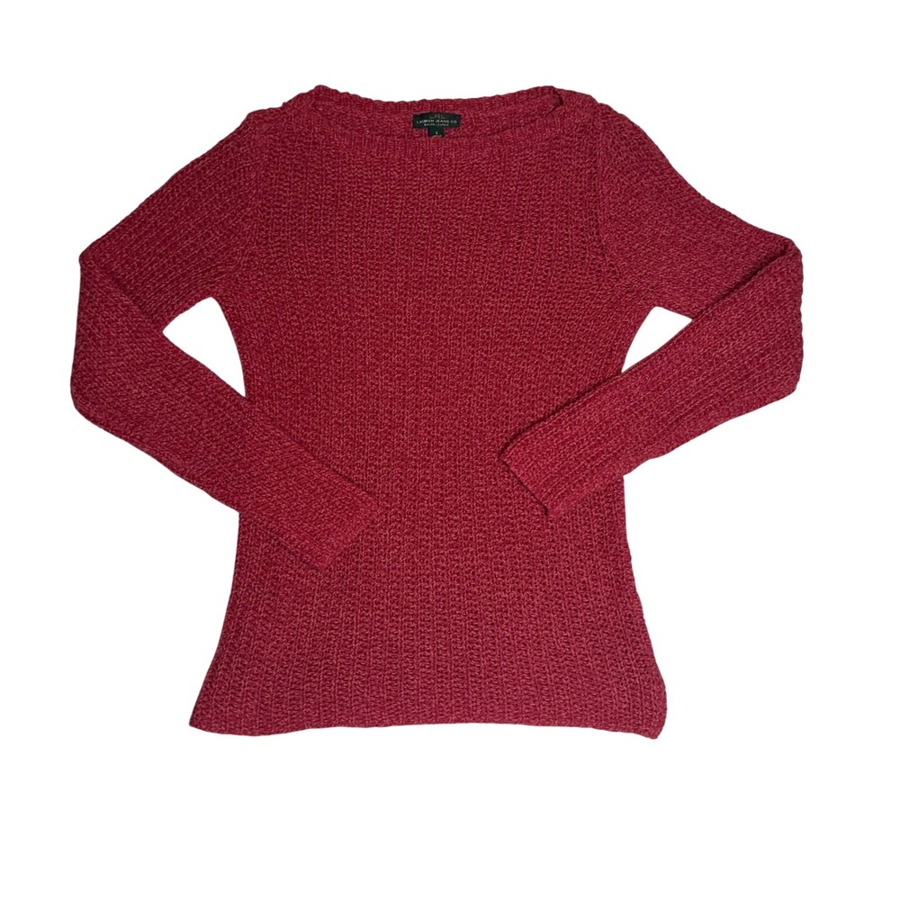 Ralph Lauren LRL Lauren Jeans Co. Women's Size S 100% Cotton Knit Sweater